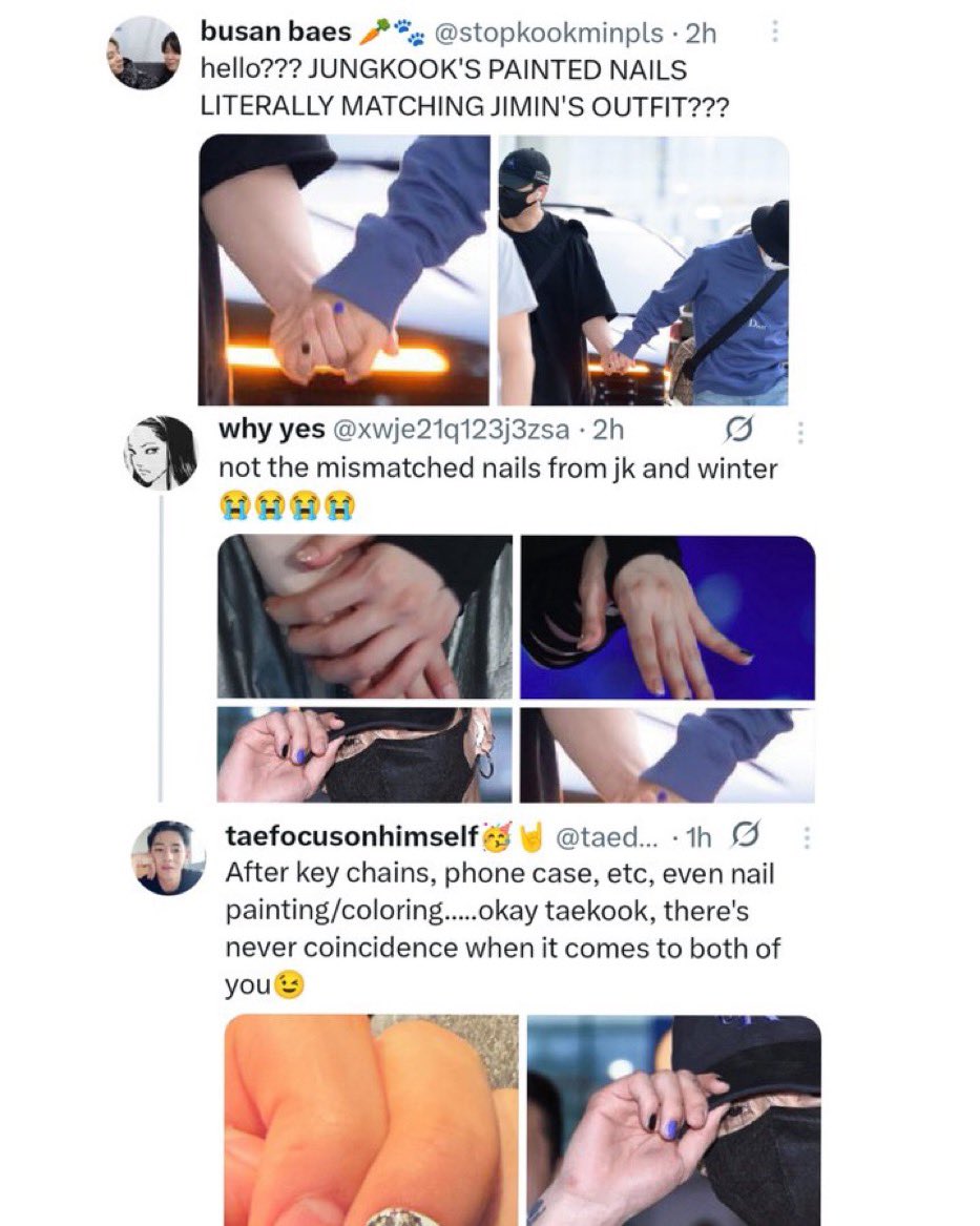 97PROTECT's tweet image. Are shippers not embarassed about being exposed for having the same pattern of thinking? Linking every single one of π°βs choices to their agenda.
Report:
x.com/stopkookminpls
x.com/xwje21q123j3zsa
x.com/kookjin_round
x.com/vjennies_
x.com/taedgaflmao