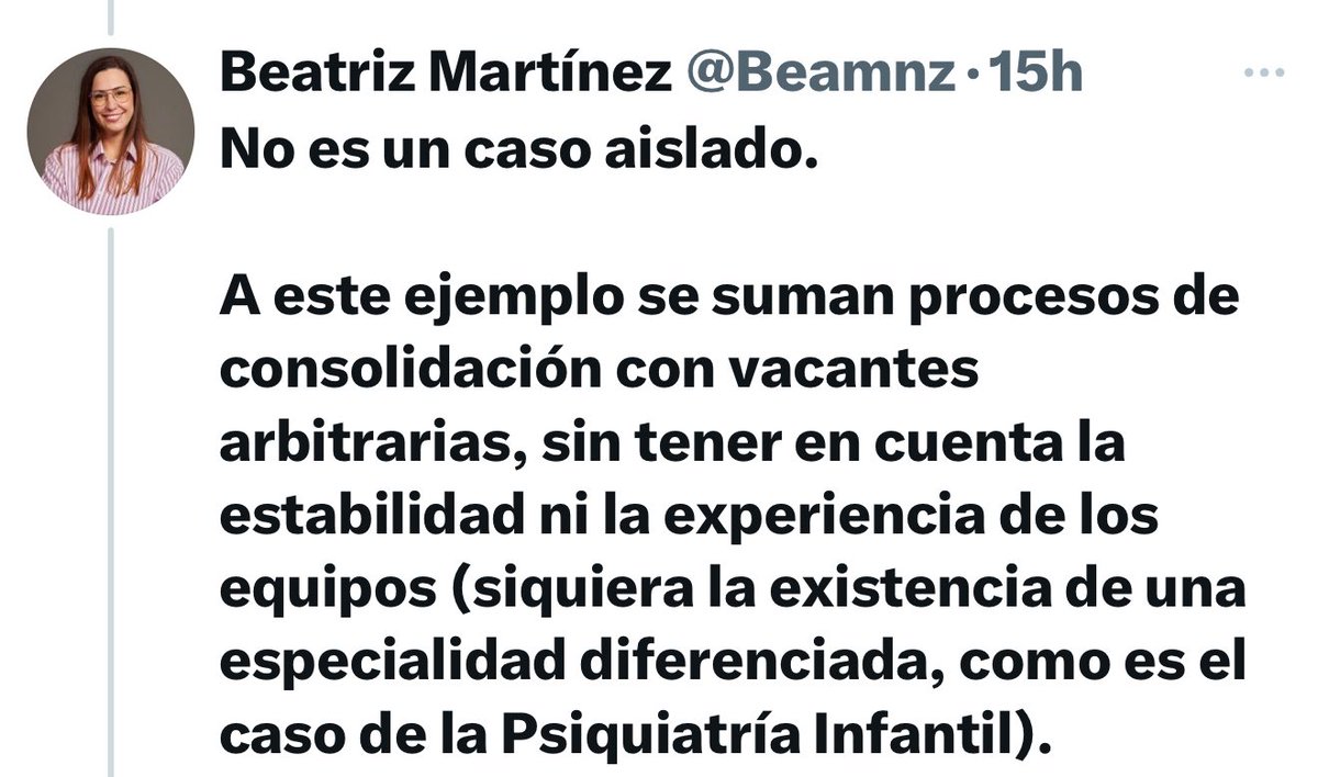 Hemos tenido 3 oportunidades para estabilizar, dos sin examen y una con examen. Hemos tenido nuestra oportunidad en alguno de ellos incluso en varios. Siempre hay torpezas y torpes.

Pataleta y ombliguismo extremo. 

<a href="/Beamnz/">Beatriz Martínez</a> 

<a href="/MedicosComoTu/">Médicos Como Tu</a>