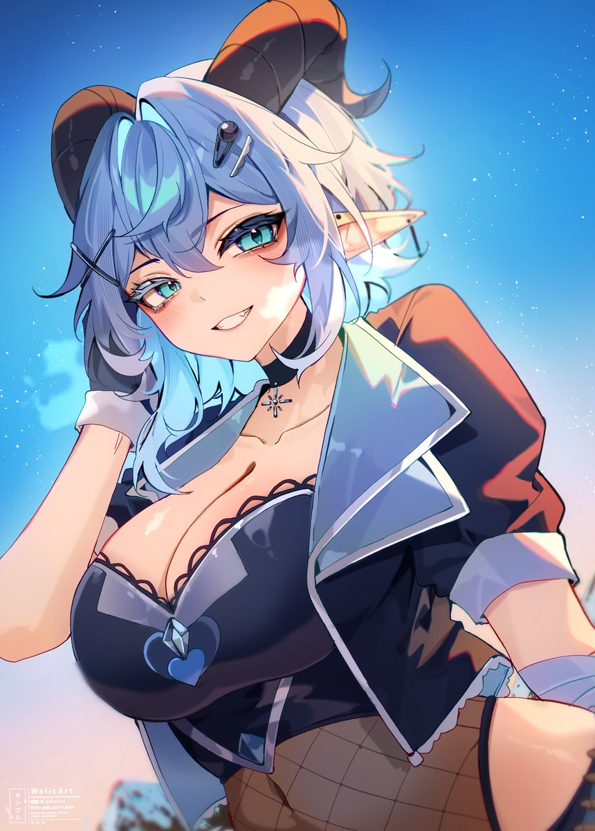 Skebb comms done ! 
really really love her design , sheeeesh 🥶💙