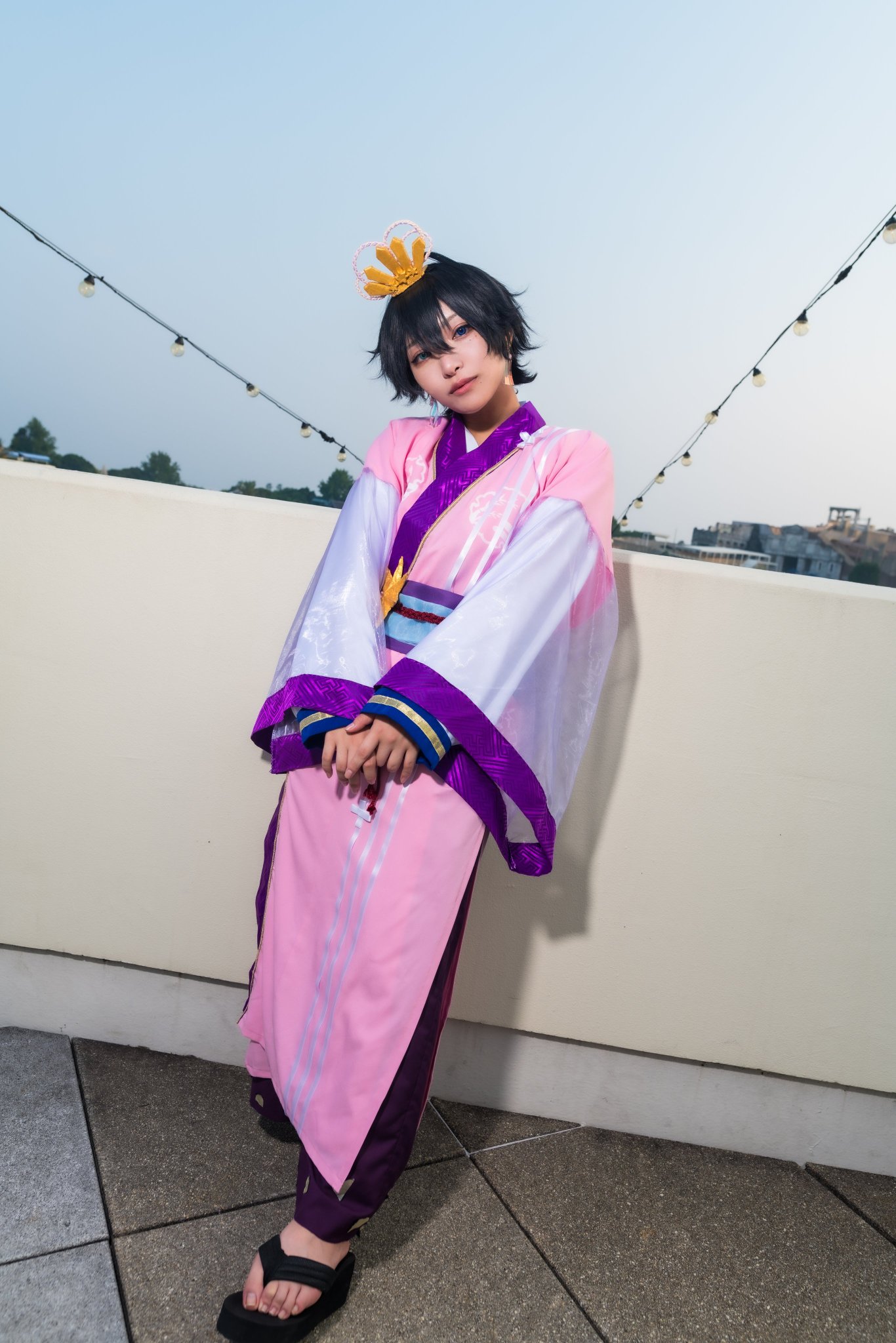 コスタさん グリッターリボン2段フレアサンタコスプレ【サンタコス 4点
