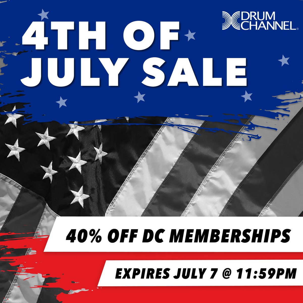 DrumChannel's tweet image. 🚨 Last chance! Our biggest summer sale ends TONIGHT! 🚨

Get 40% OFF all Drum Channel memberships before the clock runs out at 11:59PM PT.

Don’t miss your shot to learn from the legends, sharpen your skills, and stay inspired.

Join now ➡️ drumchannel.com ⬅️
