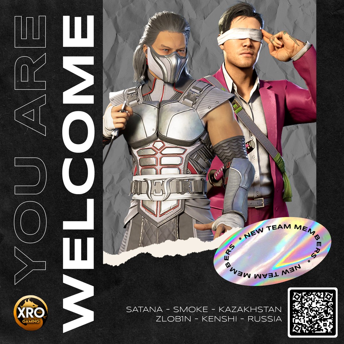 gaming_xro's tweet photo. ✨ NEW PLAYERS IN THE TEAM! 💫

🇰🇿 SATANA and 🇷🇺 Zlob1n join our community!

Welcome! 🙏 https://t.co/mRCziVHVBU