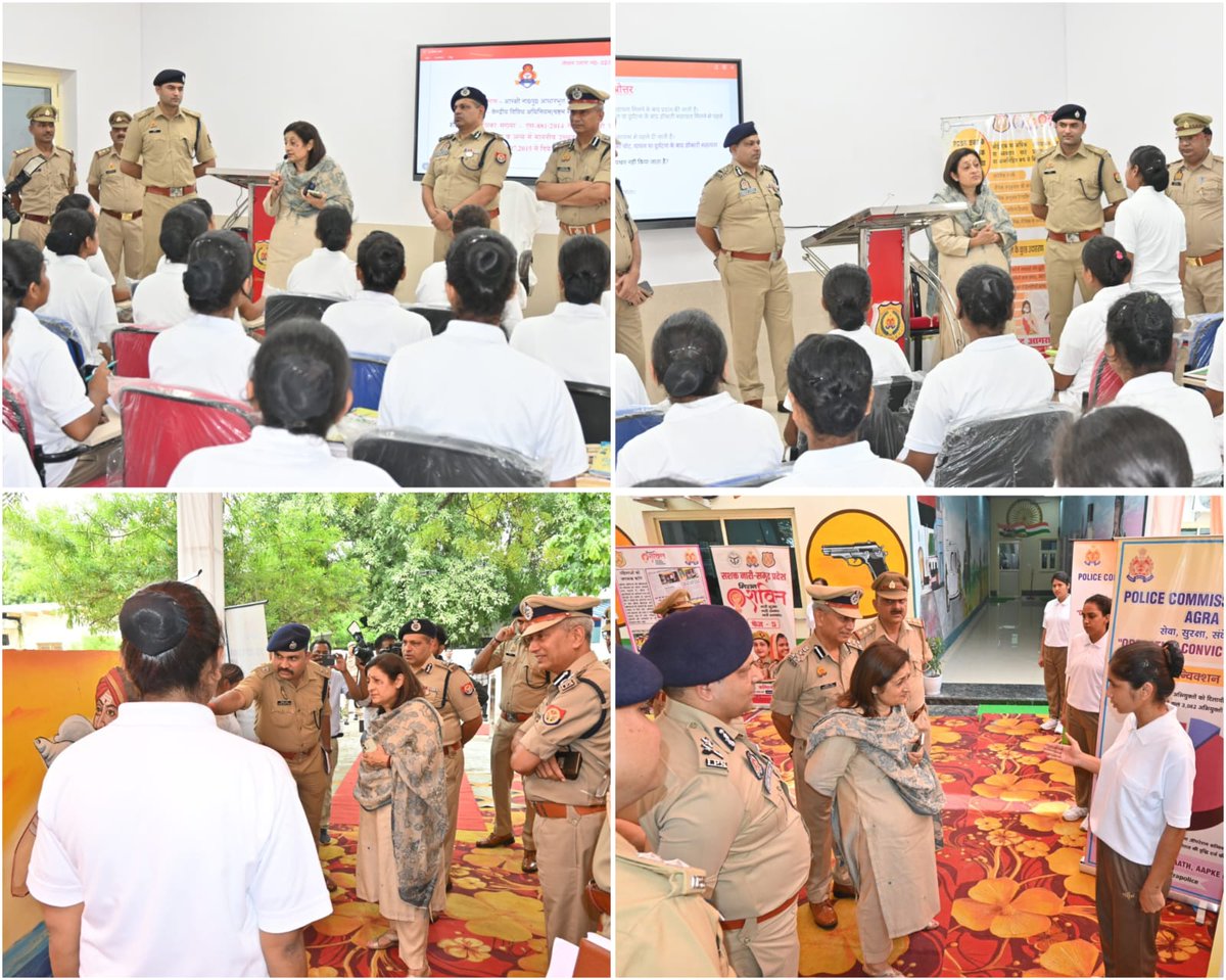 agrapolice's tweet photo. पुलिस महानिदेशक, प्रशिक्षण, उ0प्र0 लखनऊ द्वारा नव नियुक्त आरक्षियों के चल रहे प्रशिक्षण के सम्बन्ध में आगरा जोन की समीक्षा गोष्ठी अपर पुलिस महानिदेशक आगरा जोन कार्यालय स्थित सभागार में आयोजित की गई तथा पुलिस लाइन्स स्थित आर0टी0सी0 प्रशिक्षण केन्द्र का भ्रमण कर निरीक्षण किया गया व पुलिस लाइन्स प्रशिक्षण केन्द्र में “माँ के नाम एक वृक्ष कार्यक्रम” में पौधारोपण किया गया।