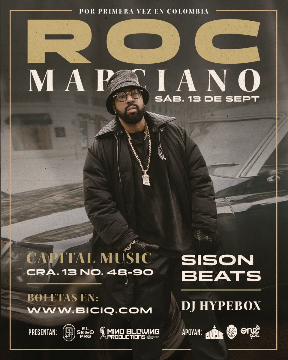 elselloPro's tweet photo. El Padrino Del Underground  
♦️Roc Marciano♦️

@rocmarci un EMCEE que ha traído vida a la última década del RAP GAME, con creaciones que han logrado un camino elegante y sólido dándole su lugar como el GOAT de estos últimos tiempos.  

🔥EVENTO EXCLUSIVO SOLO PARA 500 PERSONAS🔥 https://t.co/S3g9V4VwkI