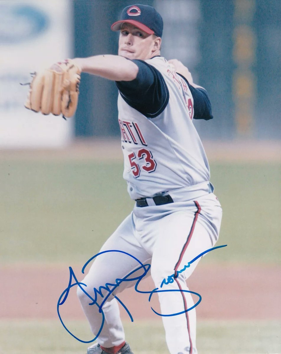 During his nine-year major league career, Minnetonka graduate Jim Brower only played at the Metrodome once, allowing one run in 4 ⅓ innings of relief to take the loss for the Reds on this date in 2001. @BigLeagueSwings went 2-for-2 off Brower and scored the game-winning run in
