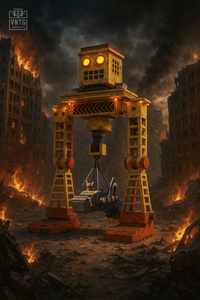 vntgrobots's tweet image. 🟡Meet 𝗟𝗜𝗙𝗧𝗥𝗢𝗡  — the unsung hero of the battlefield.
With his mighty crane, he hauls fallen robots back to base for revival.
He’s not just muscle—he’s mission-critical.

#VNTGRobots #SolanaNFT #GameUtility #Web3 #Web3Community #RETROGAMING #NFTs #SOL