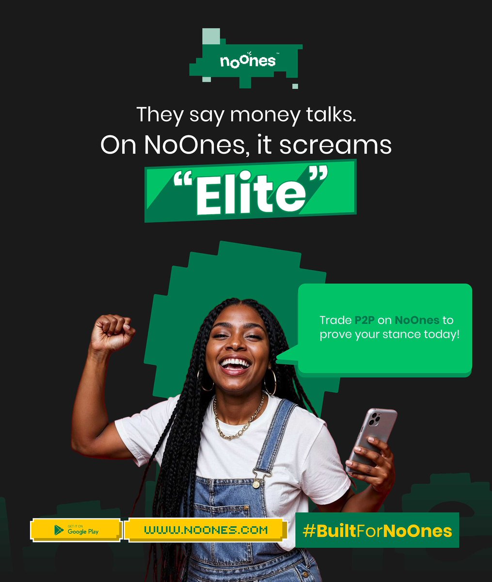 Trade P2P on NoOnes to prove your stance today!