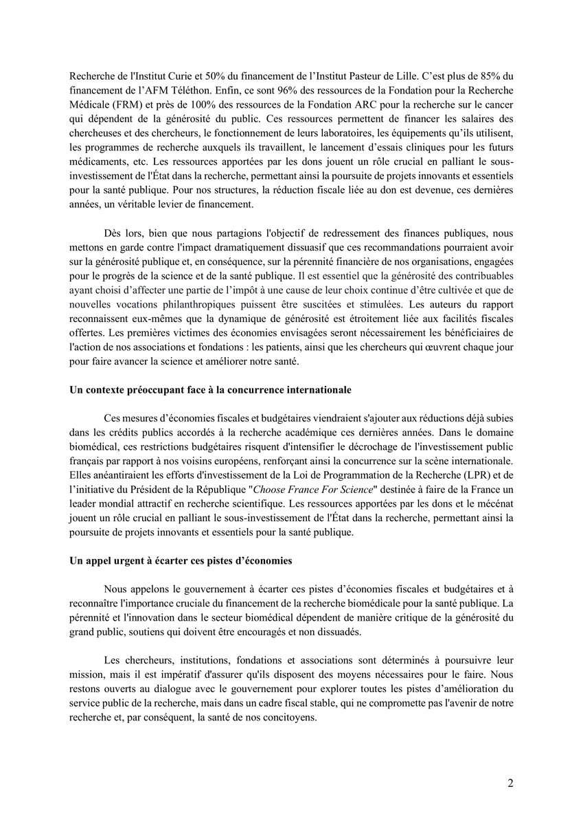 Telethon_France's tweet image. 🚨 PLF : Les préconisations de l’IGF/IGESR menacent directement notre santé et celle de nos enfants !
📣 Les principales fondations et associations de recherche biomédicale expriment leur profonde inquiétude
Notre communiqué : bit.ly/44u3aSR