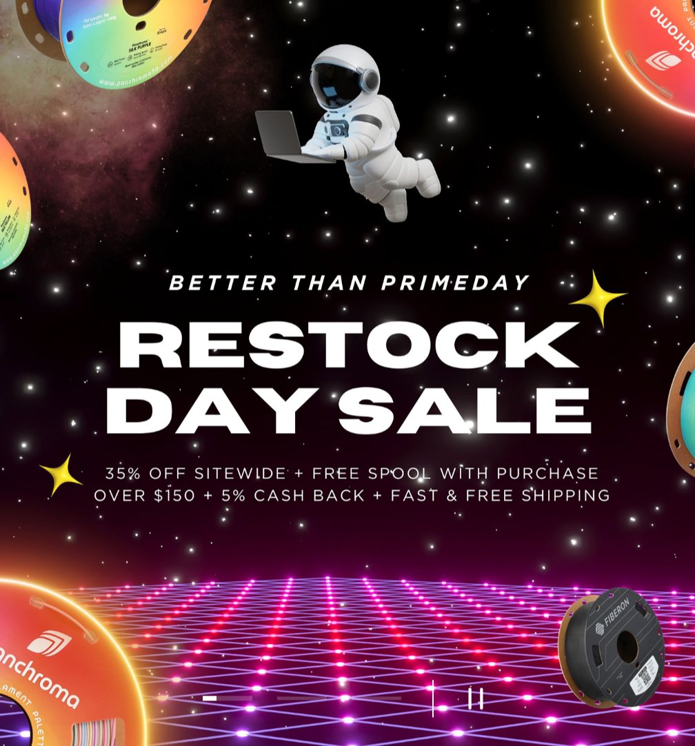 printventory's tweet image. Huge @Polymaker_3D sale! Shop with this link, get amazing filament and support this amazing project! us.polymaker.com/?aff=1033