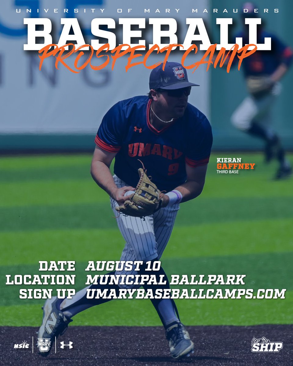Our prospect camp is just over a month away! Looking forward to seeing some future Marauders as Municipal Ballpark! 

To find out more information and sign up visit: umarybaseballcamps.com
