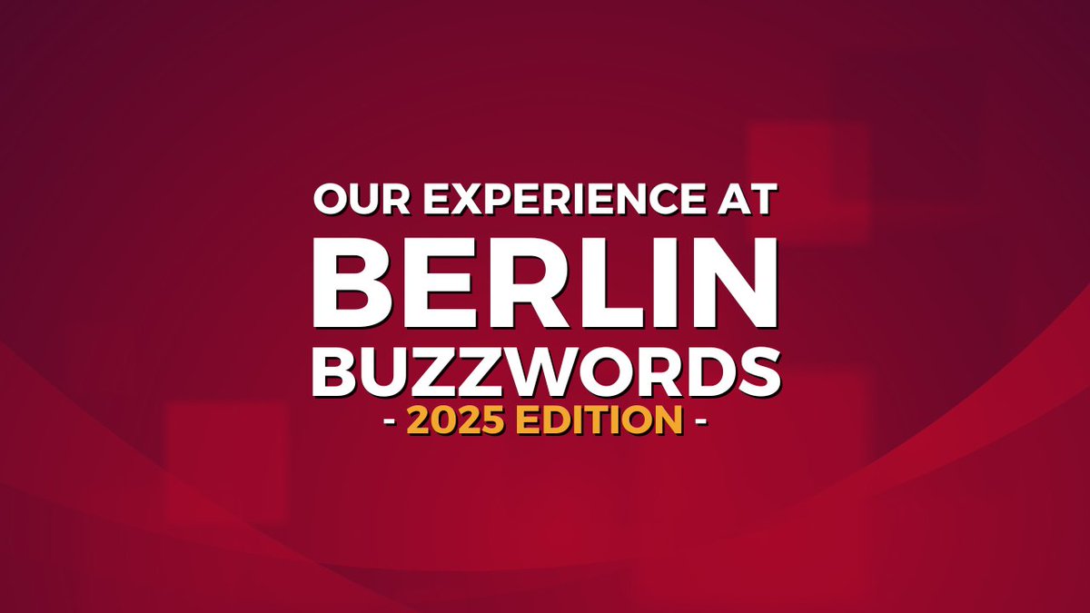 Sease (@seaseltd) on Twitter photo Back from Berlin Buzzwords, we love reflecting on the amazing experience and sharing some highlights from the conference.
Check out our favourite talks and let us know which one stood out to you the most!
sease.io/2025/07/our-beโฆ Back from Berlin Buzzwords, we love reflecting on the amazing experience and sharing some highlights from the conference.
Check out our favourite talks and let us know which one stood out to you the most!
sease.io/2025/07/our-beโฆ