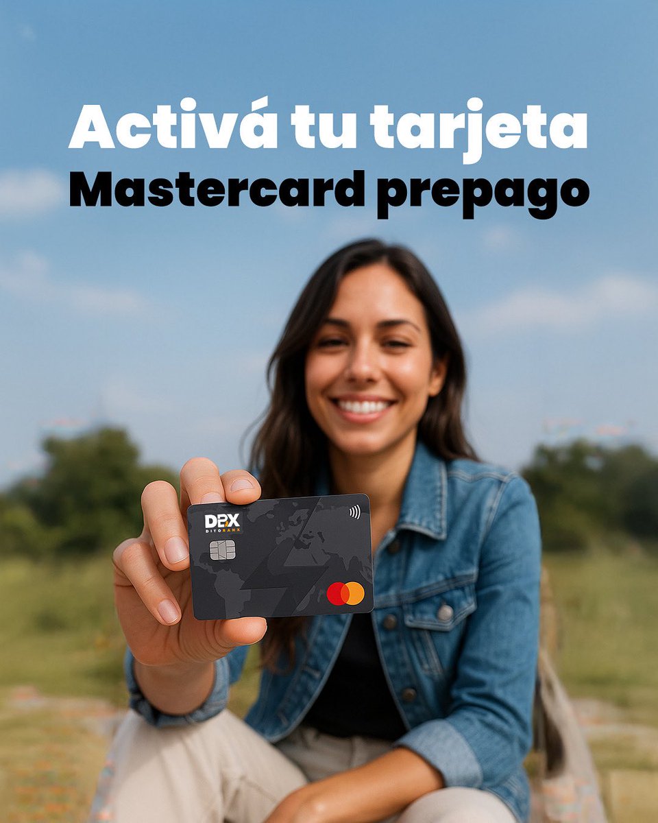 Ditobanx's tweet image. Comenzá la semana con control total: activá tu Mastercard prepago desde tu wallet y pagá donde quieras.

#Bitcoin #USDC #ActivosDigitales