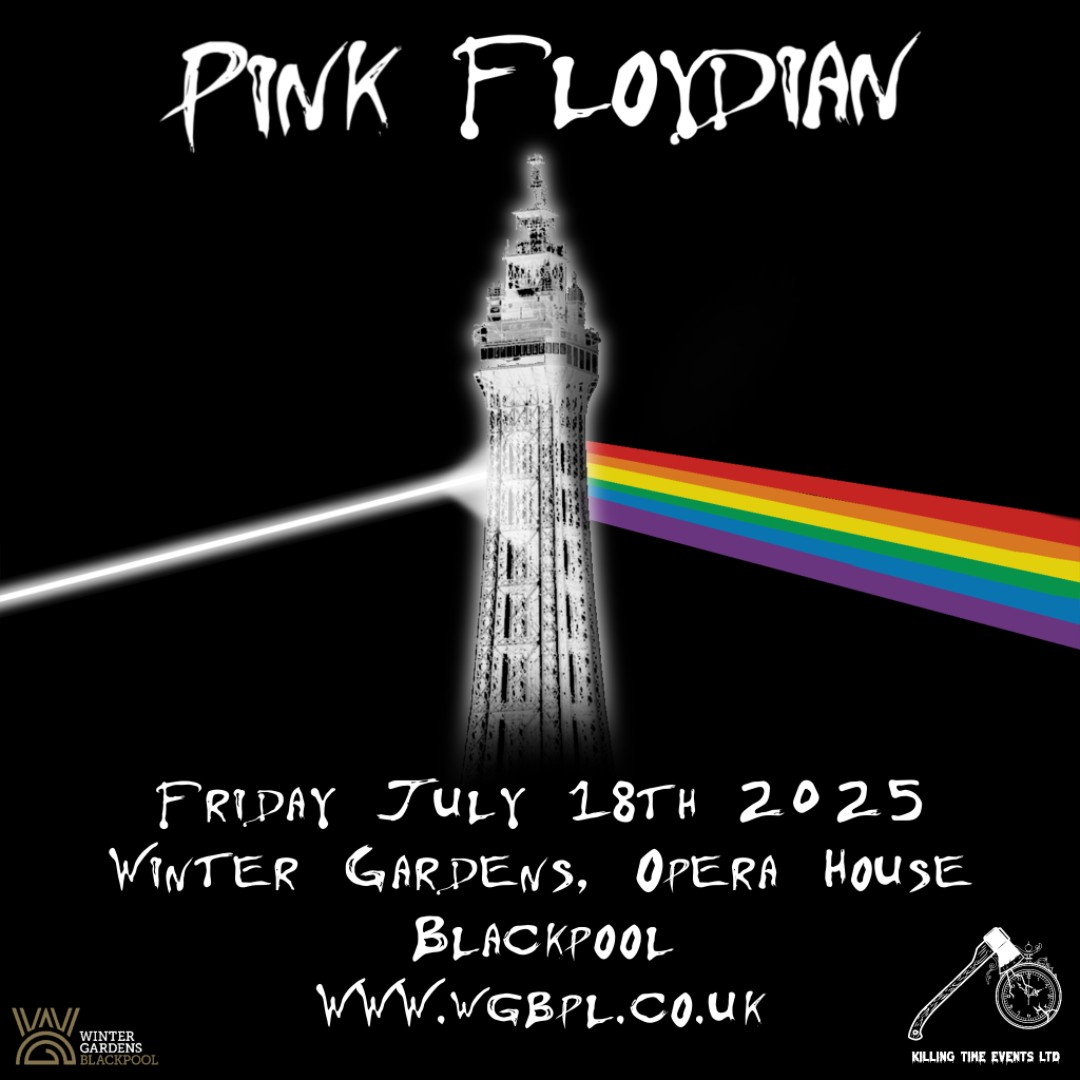 Don’t miss Pink Floydian at Winter Gardens Blackpool this July. Experience the sights, sounds, and soul of Pink Floyd in a stunning live tribute packed with iconic hits and immersive visuals. 👀🎶

📅 Friday, July 18, 2025
🎫Get your tickets now: ow.ly/whKr50WltKa
