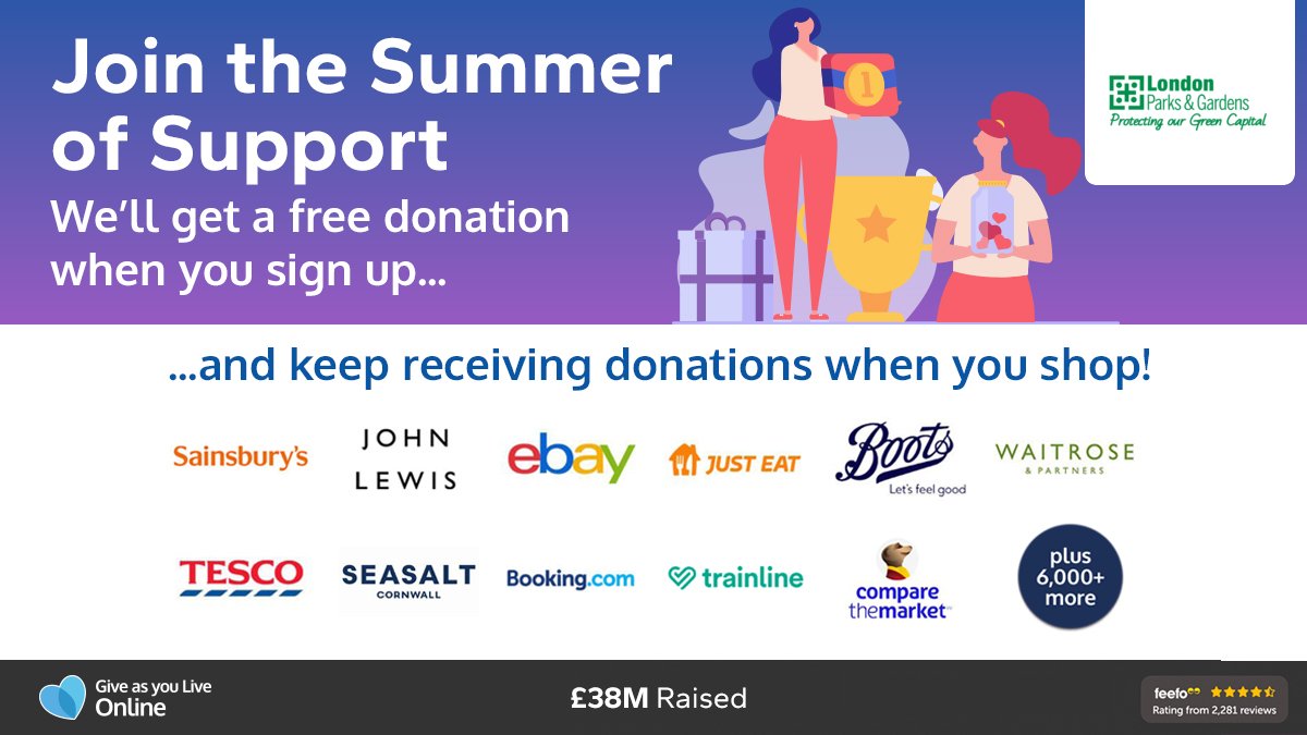 Thanks to @GiveasyouLive, we'll receive a free donation for every new supporter who signs up to raise free donations for us on their platform! Sign up now > giveasyoulive.com/join/londongar…