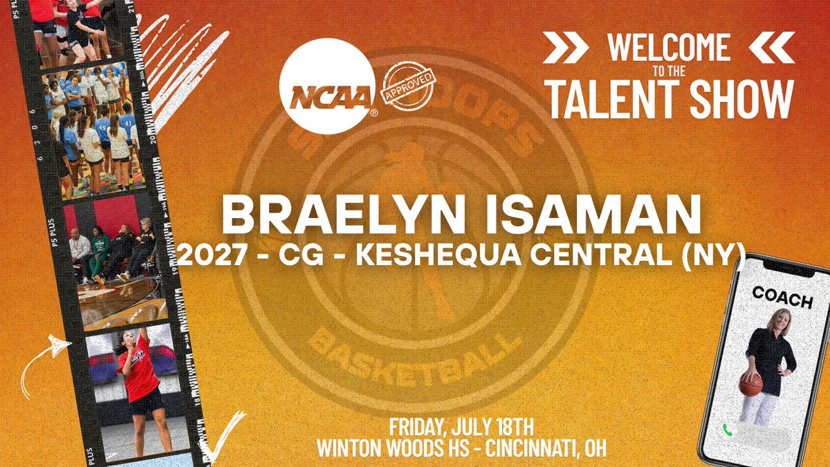 She Hoops Basketball (@shehoopsbball) on Twitter photo We are happy to welcome <a href="/BraelynIsaman/">Braelyn Isaman</a> to the Talent Show in Cincinnati in July!
An opportunity for extra college exposure in front of coaches from all levels!
🗓️ Friday, July 18th
⏰ 8 AM
📍 Winton Woods HS (Cincinnati)
Secure your spot today:
shehoopsbasketball.sportngin.com/register/form/… We are happy to welcome <a href="/BraelynIsaman/">Braelyn Isaman</a> to the Talent Show in Cincinnati in July!
An opportunity for extra college exposure in front of coaches from all levels!
🗓️ Friday, July 18th
⏰ 8 AM
📍 Winton Woods HS (Cincinnati)
Secure your spot today:
shehoopsbasketball.sportngin.com/register/form/…