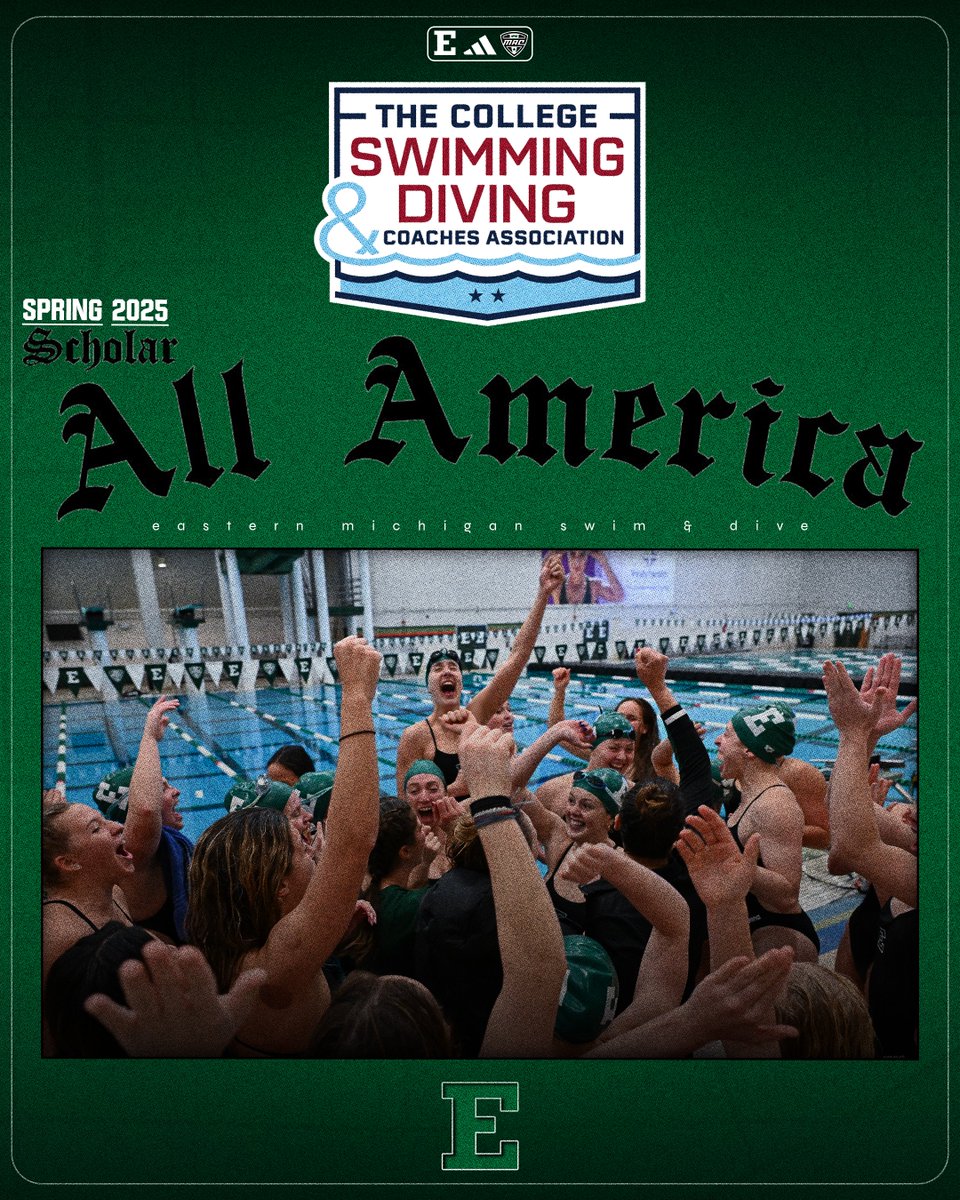 24 semesters and counting!👏🧠

Eastern Earns 24th Scholar All-America Award from CSCAA

The team recorded a 3.69 cumulative GPA in the 2025 winter semester

📰tinyurl.com/r4a2r48z

#EMUEagles | #StrongerTogether🦅🏊
