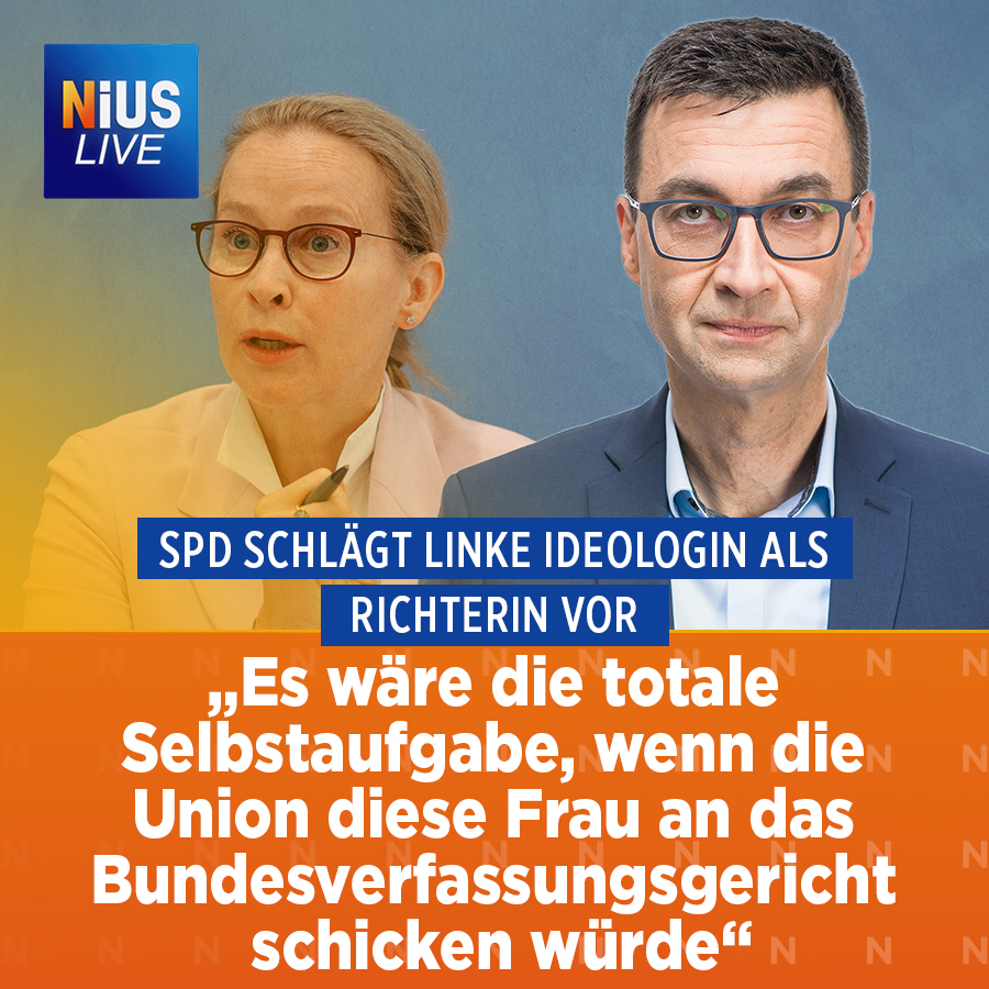 Das Parlament entscheidet am Freitag, welche drei neuen Richter an das Bundesverfassungsgericht berufen werden. Die von der SPD vorgeschlagene Kandidatin, eine radikale Ideologin, könnte mit Stimmen der Union das hohe Amt bekleiden. nius.de/nius-live/news…