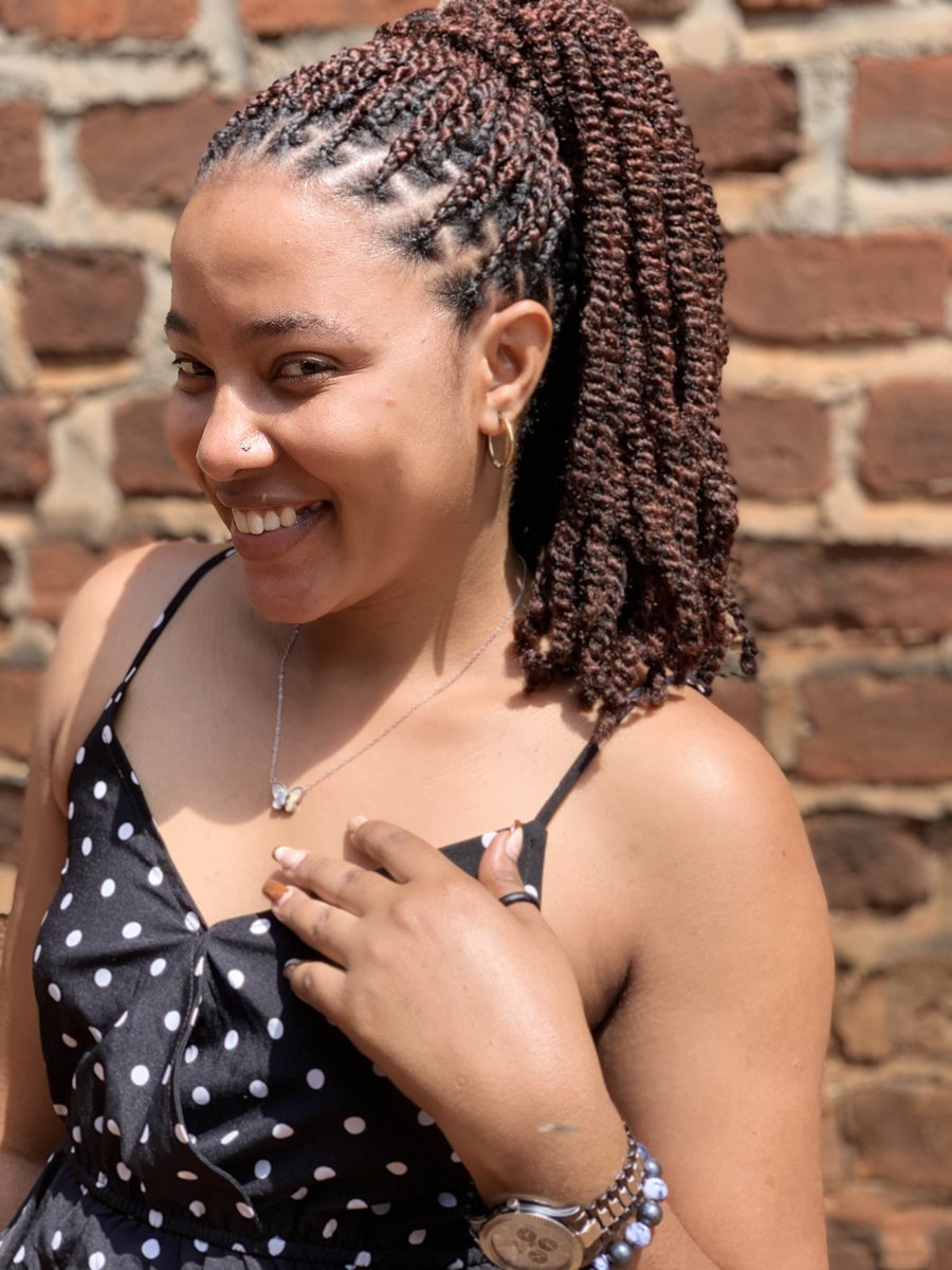 Tried a new hair style too😌😌🥰