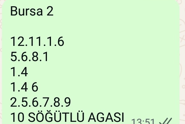 Kaldık son ayağa agf ile 30 35 arası veriyor. Küçük kurgular ile büyük güzel ikramiye hedefleyenler. SAHADAN TAHMİN WHATSAPP GRUBUMA bekliyorumm üyelik için bilgi 0535 790 51 62 whatsapp. Bu arada son ayak sinerji dostlar. Etkileşim fazla olsun rt beğeni takip....