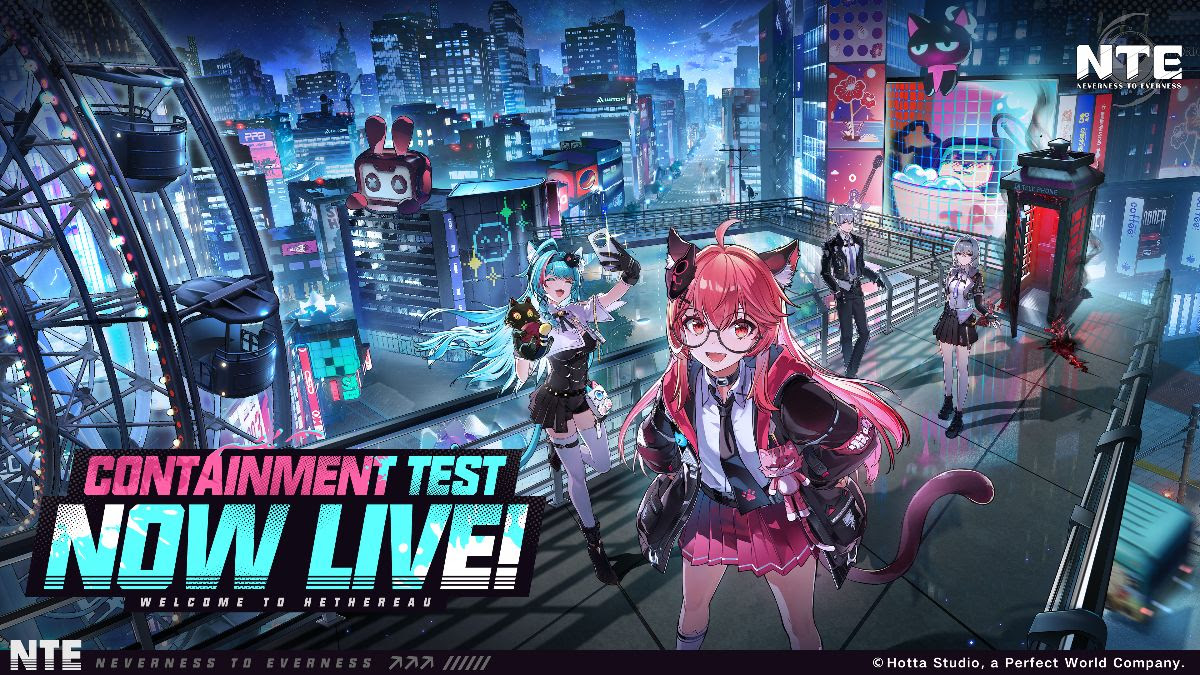 Vindo falar de mais um cliente que trabalhei  na Theogames: o Neverness to Everness, do Hotta Studio. Apelidado pela comunidade de 'GTA de anime' o NTE é um RPG de mundo aberto com temática urbana sobrenatural, que já está com o Teste de Contenção disponível #opentowork