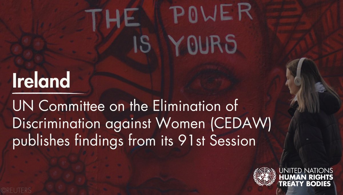 UNTreatyBodies's tweet image. #CEDAW regrets the defeat of #Ireland’s referendum to enshrine gender-neutral language in the constitution on women’s role in the home, urges inclusive public consultations to identify alternative wording & hold a new vote to remove stereotypical language.
ohchr.org/en/press-relea…