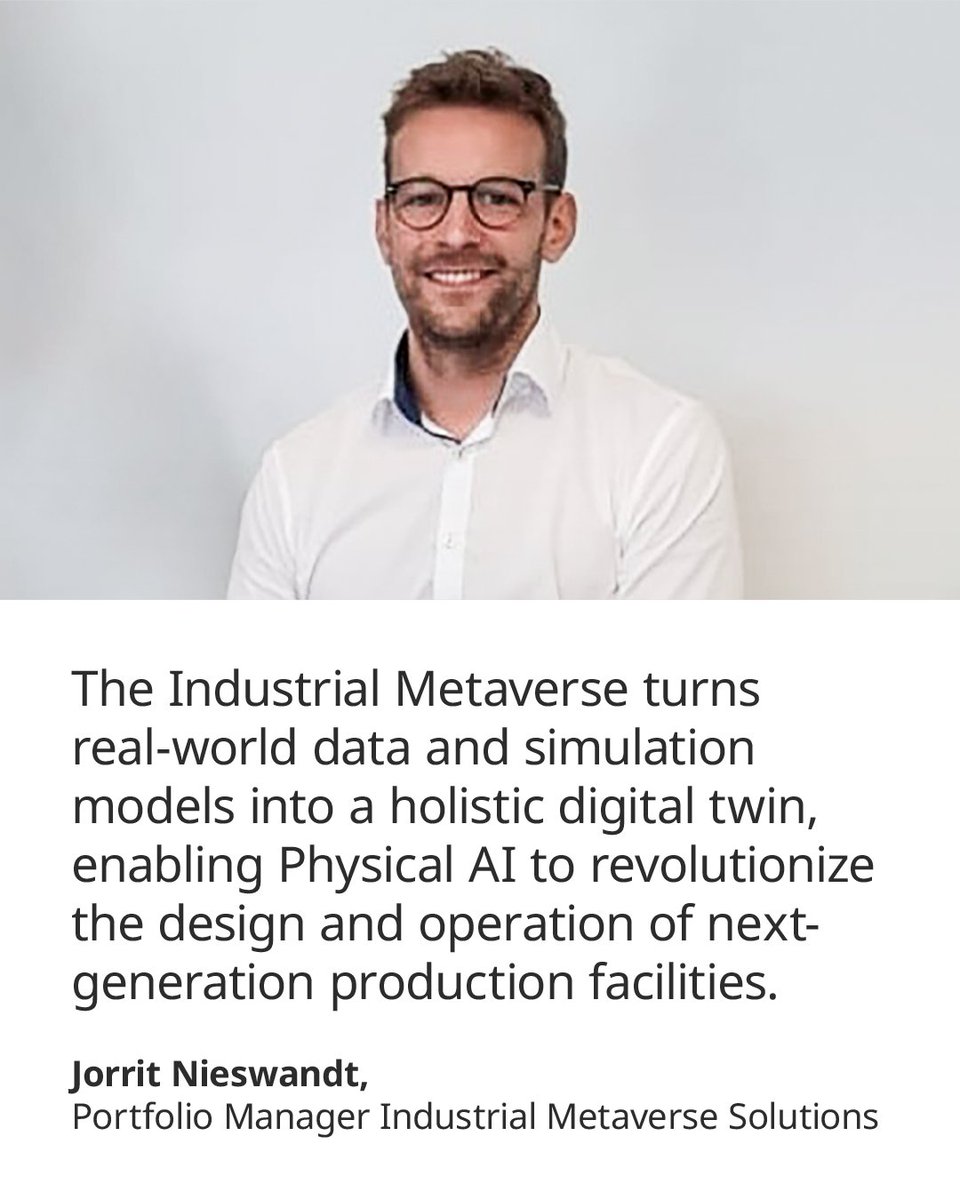 SchaefflerGroup's tweet image. In the Industrial Metaverse, the real world connects with the digital, allowing us to develop innovative solutions. 🌐🏭 This technology facilitates advanced collaboration between humans & machines, optimizing workflows within production settings. More: spkl.io/Schaeffler/601…