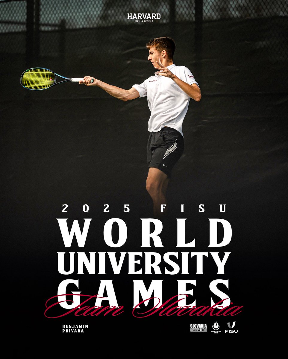 Representing on the world stage.

Look out for Benjamin Privara as he plays for Team Slovakia at the 2025 FISU World University Games in Germany beginning July 17!

#GoCrimson x #OneCrimson