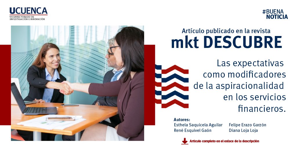 Vicerrectorado de Investigación (@investiga_udc) on Twitter photo #BuenaNoticia #LecturaRecomendada | 📈El artículo analiza las expectativas de socios de la <a href="/coacgiron/">Cooperativa de Ahorro y Crédito "Señor de Girón"</a> mostrando cómo varían según factores personales y de uso.
Enlace al artículo: mktdescubre.espoch.edu.ec/index.php/Inde… #BuenaNoticia #LecturaRecomendada | 📈El artículo analiza las expectativas de socios de la <a href="/coacgiron/">Cooperativa de Ahorro y Crédito "Señor de Girón"</a> mostrando cómo varían según factores personales y de uso.
Enlace al artículo: mktdescubre.espoch.edu.ec/index.php/Inde…