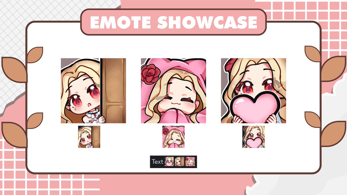 fallenrose02's tweet image. Emote showcase~❤️

now on vgen!
[ vgen.co/Vannessa_Llova… ]
#vgen #vgencomms