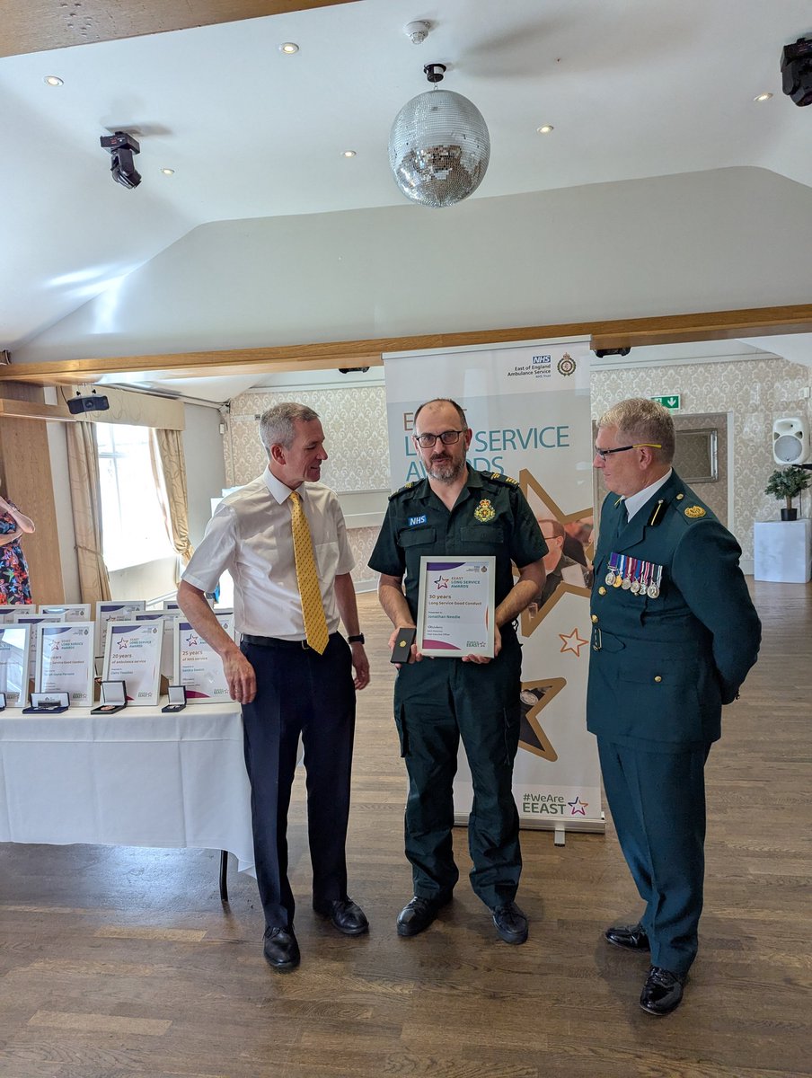EEAST_CFRS's tweet image. This afternoon we are celebrating our long service awards with @EastEnglandAmb and our Cambridgeshire and Suffolk manager. An amazing 30 years service with most of this being with our volunteers.