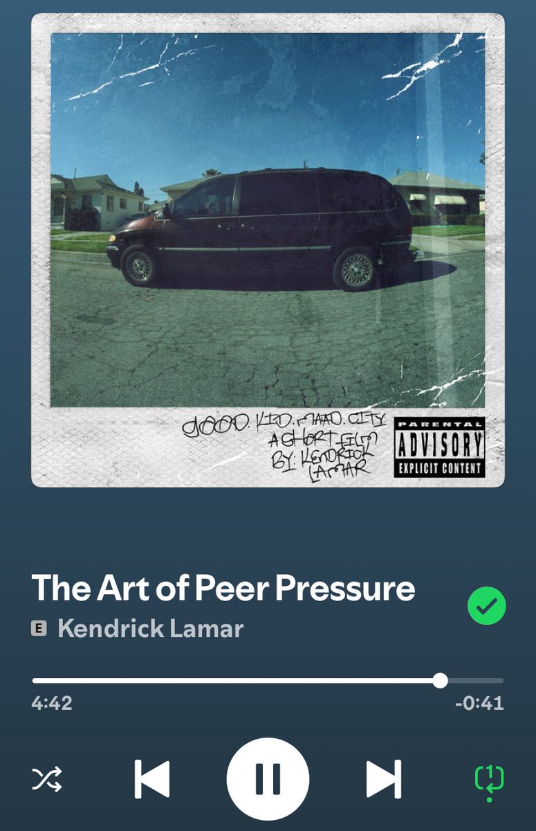 HipHopHubOG's tweet image. Kendrick Lamar’s ‘The Art of Peer Pressure’ is storytelling at its absolute best @kendricklamar