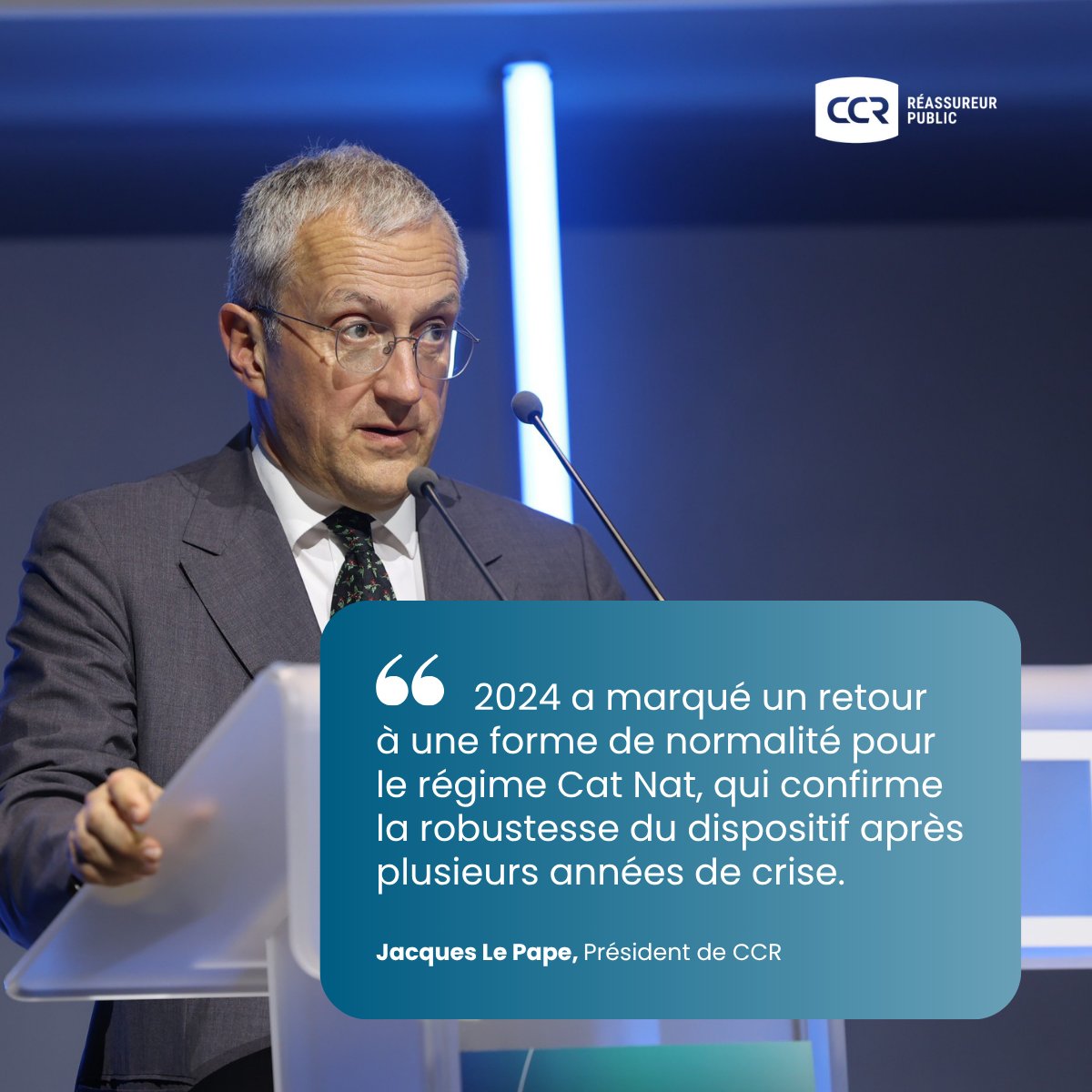 CCR - Caisse Centrale de Réassurance (@ccreassurance) on Twitter photo Quel avenir pour le régime #CatNat, dans un monde où l’anormal devient la norme ?
Retour en images sur l'intervention de Jacques Le Pape à l'occasion de la 16ᵉ #JournéeCCR, le 18 juin dernier.
📺 A (re)découvrir en replay : 
youtu.be/VkKKG6OsV84
#JournéeCCR2025 Quel avenir pour le régime #CatNat, dans un monde où l’anormal devient la norme ?
Retour en images sur l'intervention de Jacques Le Pape à l'occasion de la 16ᵉ #JournéeCCR, le 18 juin dernier.
📺 A (re)découvrir en replay : 
youtu.be/VkKKG6OsV84
#JournéeCCR2025