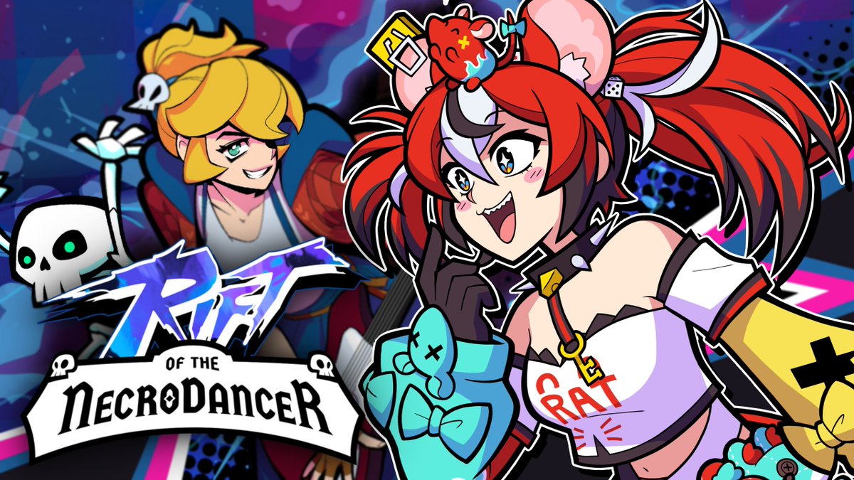 @hakosbaelz: Checking out the DLC today!! Thank you for including me eheheheheh IM HONORED!! RIP MY HANDS send help 【Rift of the Necrodancer】 🎲youtube.com/live/4s9ZReHY3… | 10AM JST | 6PM PDT