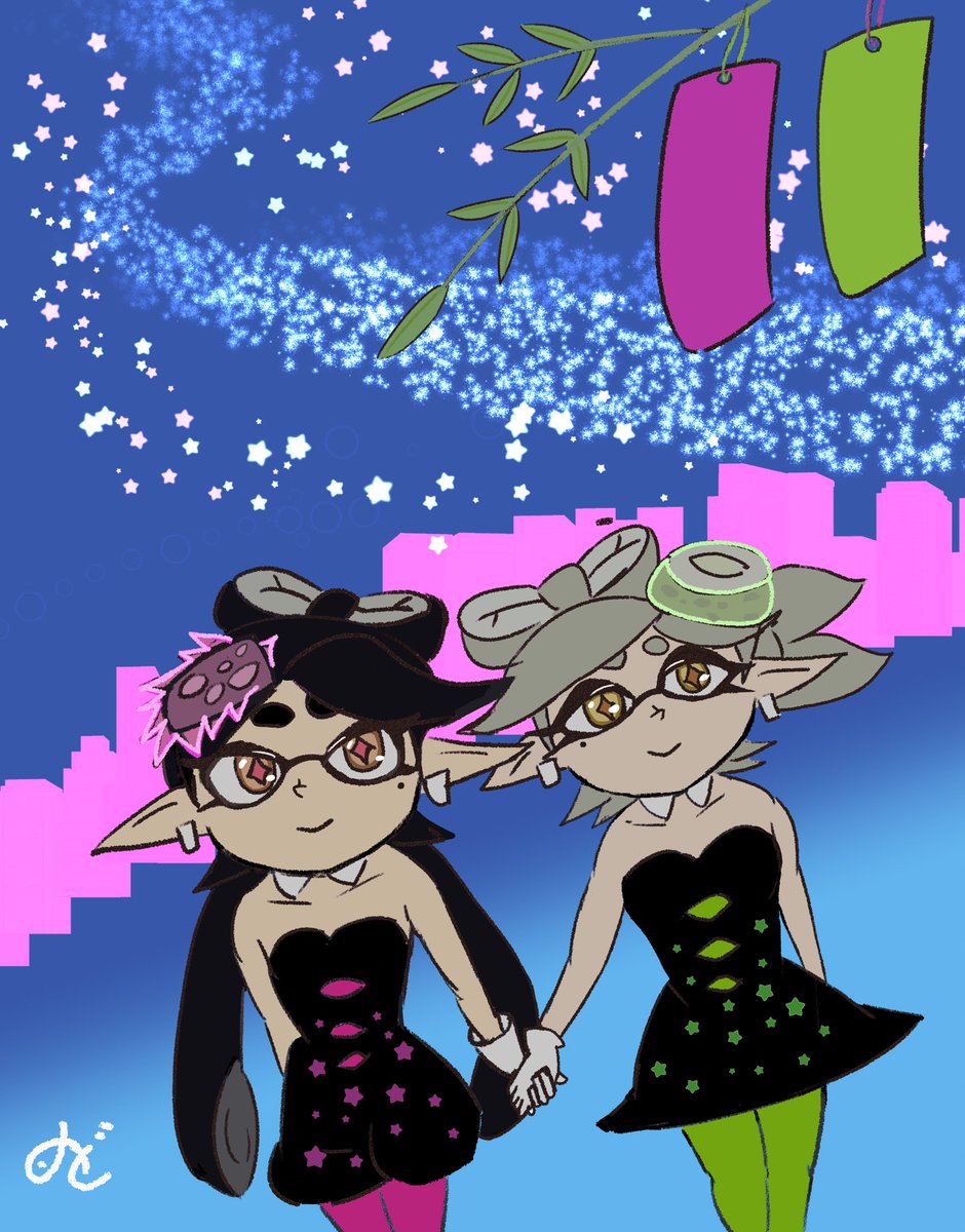 nodo_inkling's tweet image. 🌌🎋
 #シオカラーズ #squidsisters