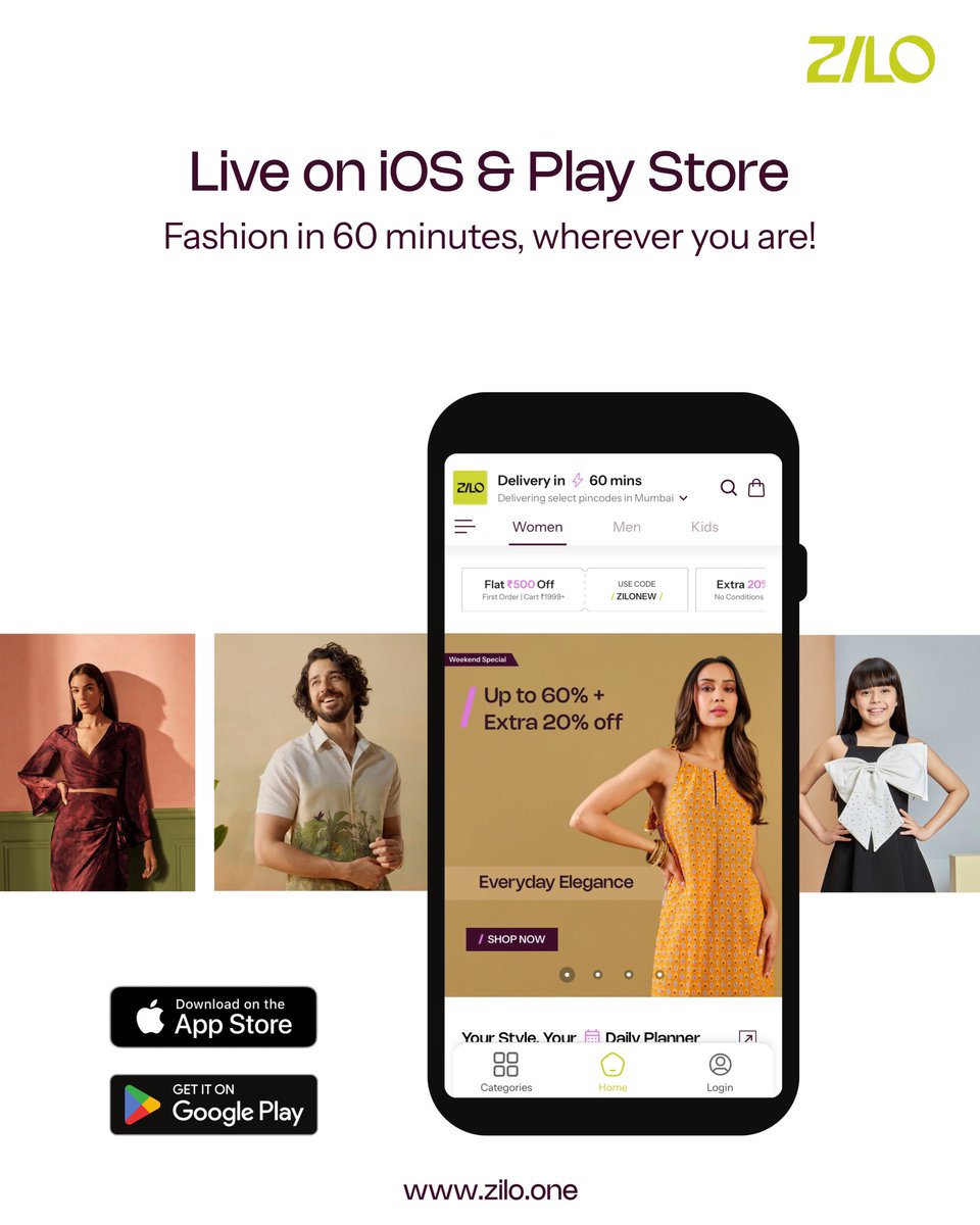 shopxzilo's tweet photo. We’re LIVE on the App Store &amp; Play Store! 🚀
Curated fashion, top brands, and 60-min delivery – now just a tap away

Download now &amp; Just ZILO!📲

Android: https://t.co/e8pdjUOI0R
iOS: https://t.co/5YuIxj8T6u

#zilo #justzilo #60minutedelivery #styledelivered #fashionthatgetsyou https://t.co/fJTIe2i8zB