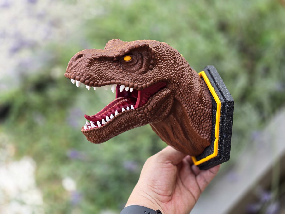 wekster2507's tweet image. T-Rex wall decoration!
I'm super happy with this one :D
Printed on @Prusa3D XL with Buddy3d
Model available on my @printablescom and Patreon
#3DPrinting