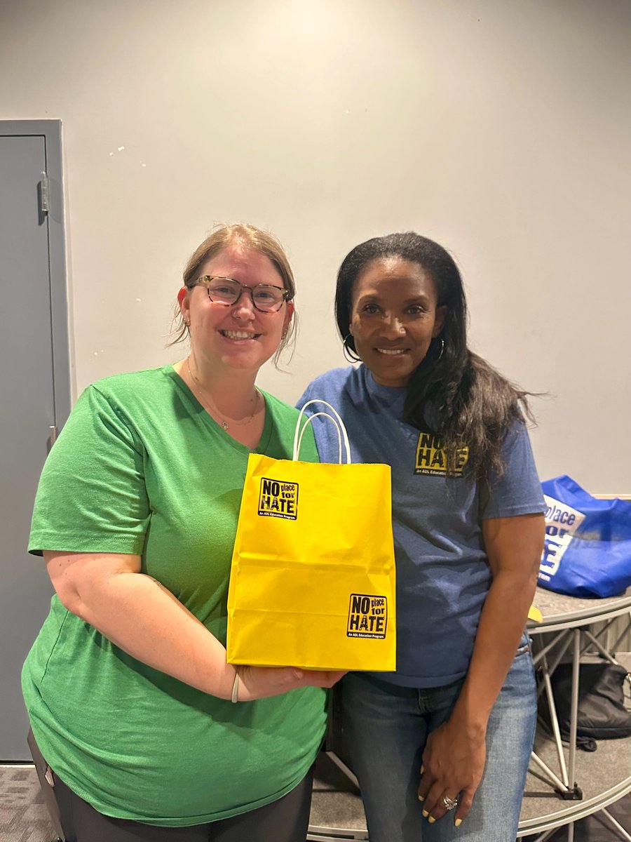 ADL_NTO's tweet image. Last week, our Education Director, Sherasa Thomas, traveled to URJ Greene Family Camp with 2 other ADL facilitators to lead 200 8th-12th graders in ADL&apos;s Words to Action training. #Education #ADL #WordsToAction