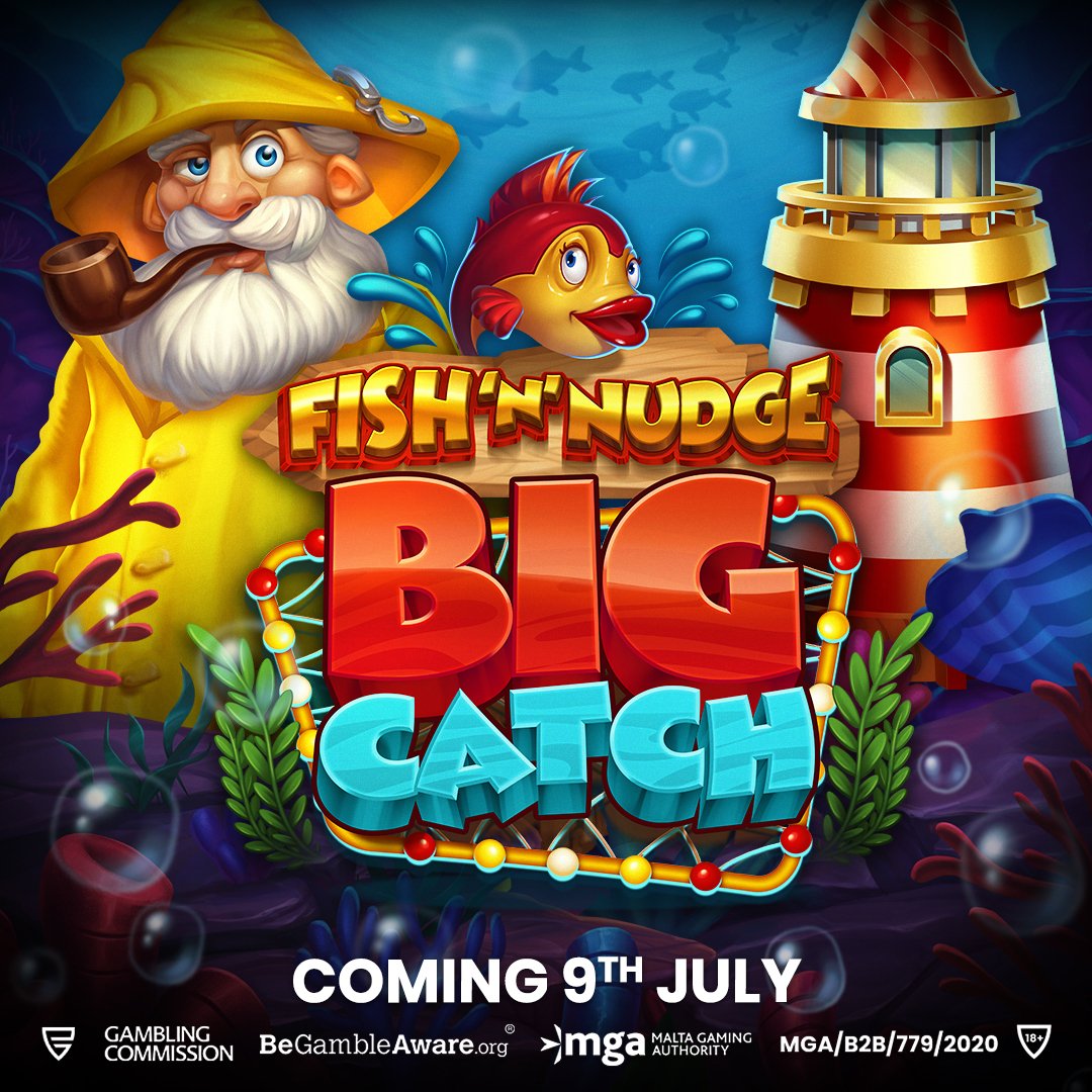 🐟 Fish ‘n’ Nudge Big Catch - Feature Haul 🎣

It's almost time to hit the high seas and reel in some Big Wins, let's explore some of the fun features we've in store for you! 

🐠 Fish Symbol 🕸️
The Instant Prize value attached to the Fish Symbol is awarded when the Fish Symbol