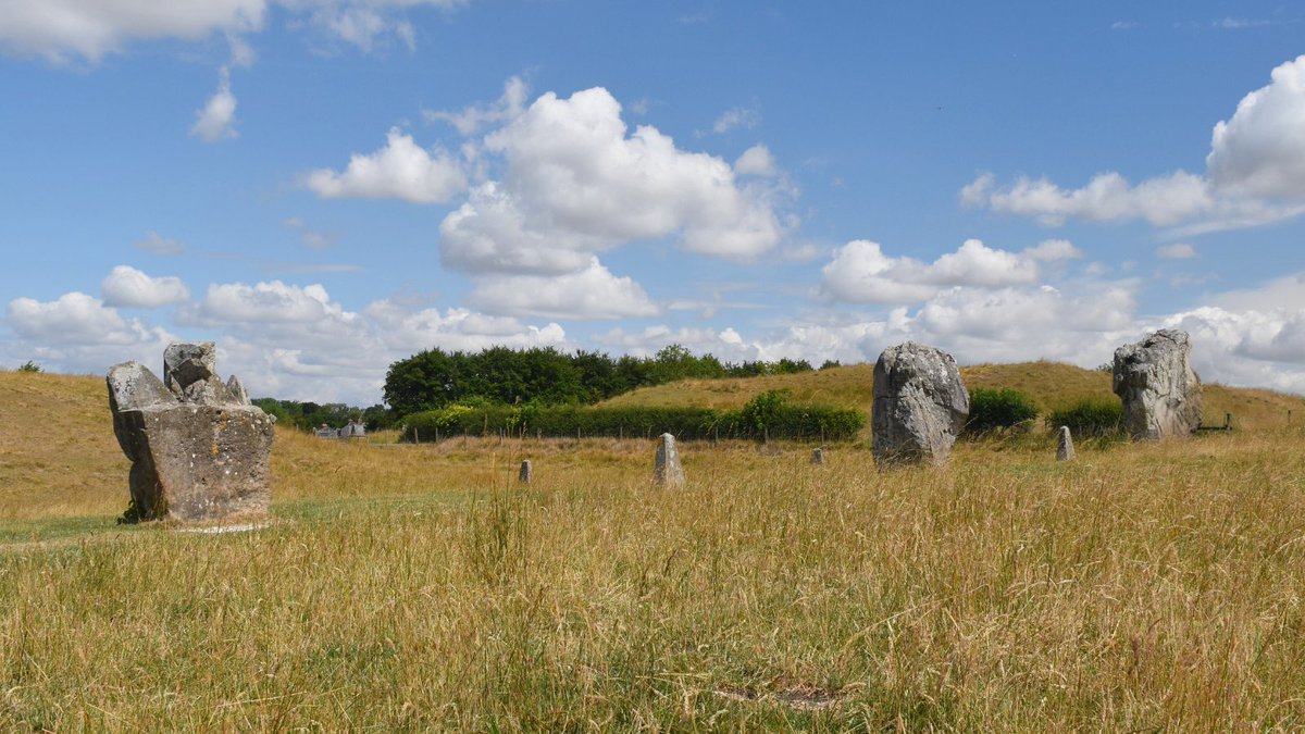 Watching the clouds go by in the NW sector at #Avebury.