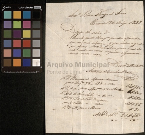 No Dia Mundial do Chocolate destacamos uma carta de 1832, à guarda do Arquivo Municipal de Ponte de Lima, provedor de conteúdo ROSSIO, que remete para a aquisição deste produto. Este e outros recursos digitais podem ser acedidos a partir do Portal ROSSIO.