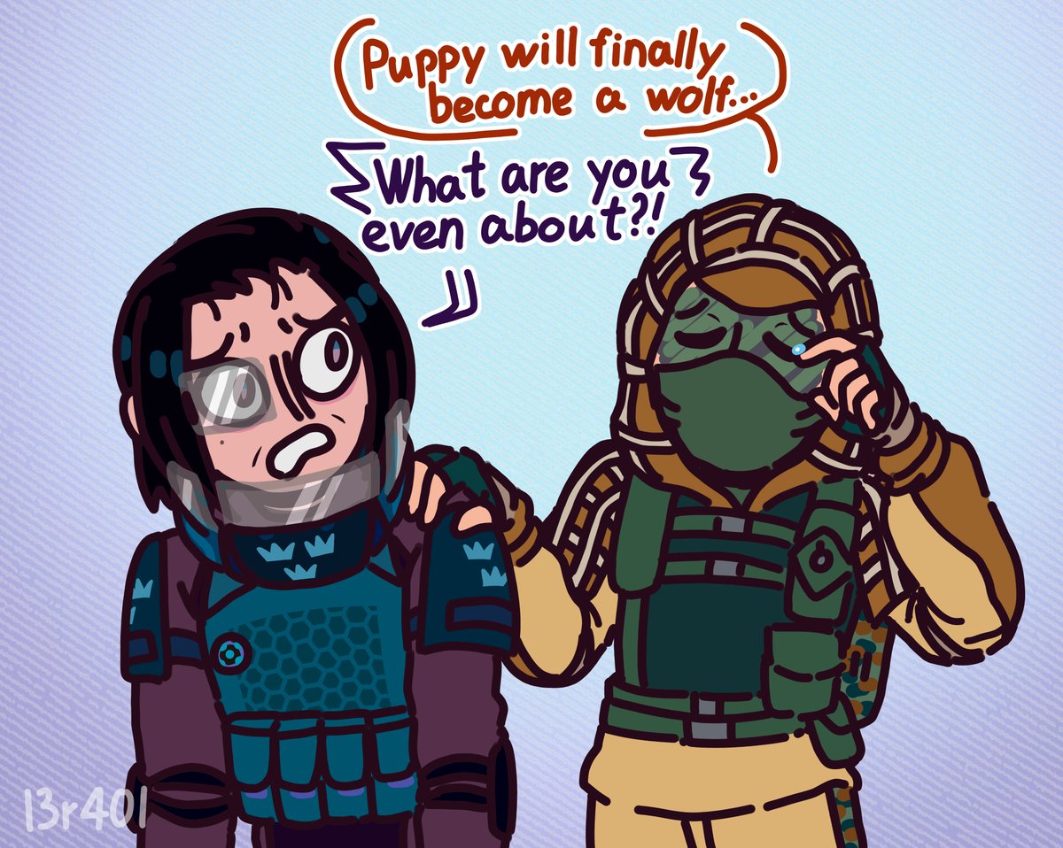 l3r40l's tweet image. I guess this is canon now
#R6S #RainbowSixSiege #R6SX #RainbowSixSiegeX #R6Community #WeR6Community
#Frost #Fenrir #Kapkan