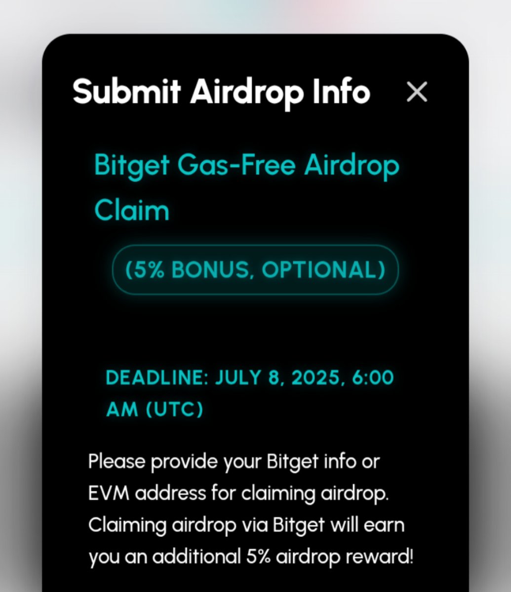 cephas_pe's tweet image. Hurry up! Claim your $BOOM airdrop with an extra 5% bonus and zero gas fees! Only on #bitgetglobal

Available ONLY for now! Join before July 8, 6 AM UTC to receive airdrop with bonus tokens before TGE.

🔗 Fill in your Bitget UID here:
gamerboom.org