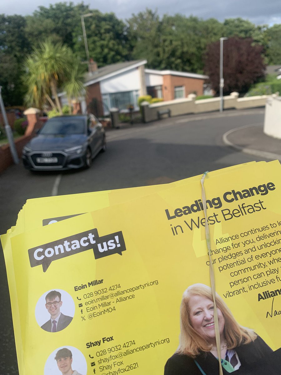 shayfox2621's tweet image. 🟨Alliance West Belfast
Over 450 homes reached by our team today ! - 📍Glengoland, Hazelwood
Wow! Great to meet so many enthusiastic residents who made it clear they are excited to see an alternative to the same old, same old
Change is coming and Alliance are leading it 💛