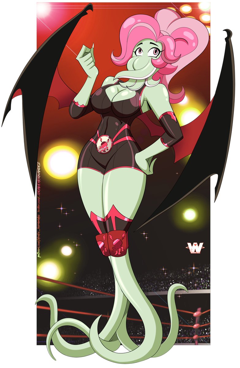 _DRAKEHERNANDEZ's tweet photo. Are you willing to sing her song in the Rring? Or are you Afraid??!! #Lneta from #SuckerinLove is ready to rumble !!!πβ€οΈ
#wrestling #wrestlingverse #commission https://t.co/22qPl1tSiS