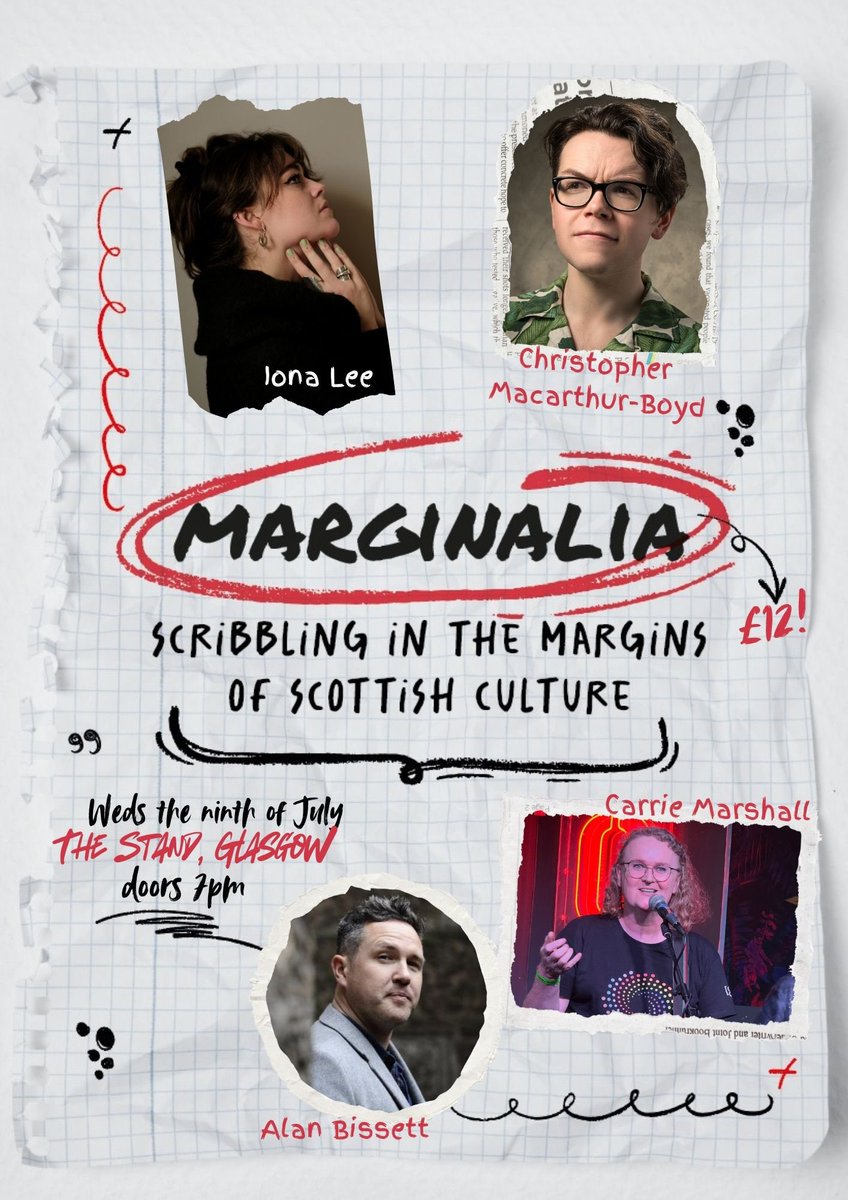 Kevin P. Gilday (@kevinpgilday) on Twitter photo We are mere days away from the return of Marginalia at <a href="/StandGlasgow/">The Stand Glasgow</a>. Scotland’s boutique cultural showcase, the perfect midweek night out.
🎟️ in the bio 👆 We are mere days away from the return of Marginalia at <a href="/StandGlasgow/">The Stand Glasgow</a>. Scotland’s boutique cultural showcase, the perfect midweek night out.
🎟️ in the bio 👆
