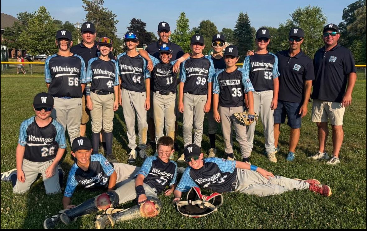 Joe_Langone's tweet photo. Wilmington 12U All Star Team advances to the Little League District 13 semifinals with a big 4-1 win over North Reading on Sunday. The team finished 3-1 in pool play. Great job, Wilmington! Let’s keep it going! https://t.co/PyRcDJsdtV