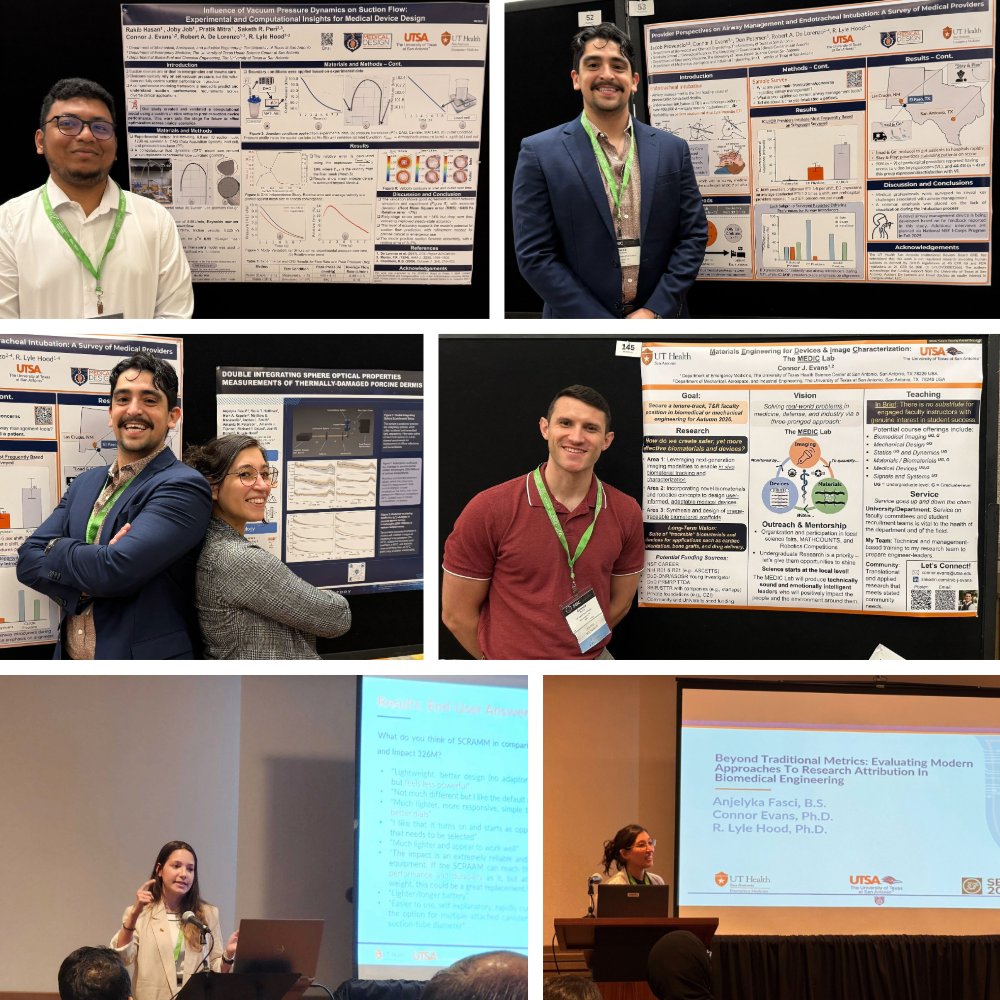 MDI_Lab's tweet image. 🎇 Conference SUCCESS! Our 5 lab members crushed their @ASME presentations! Amzng networking, new collabs, and watching our lab fam support each other made this unforgettable. Proud to represent @UTSAEngineering &amp;amp; @UTHealthSA ! 🔬✨ #Research #Engineering #LabFamily #ASME2025