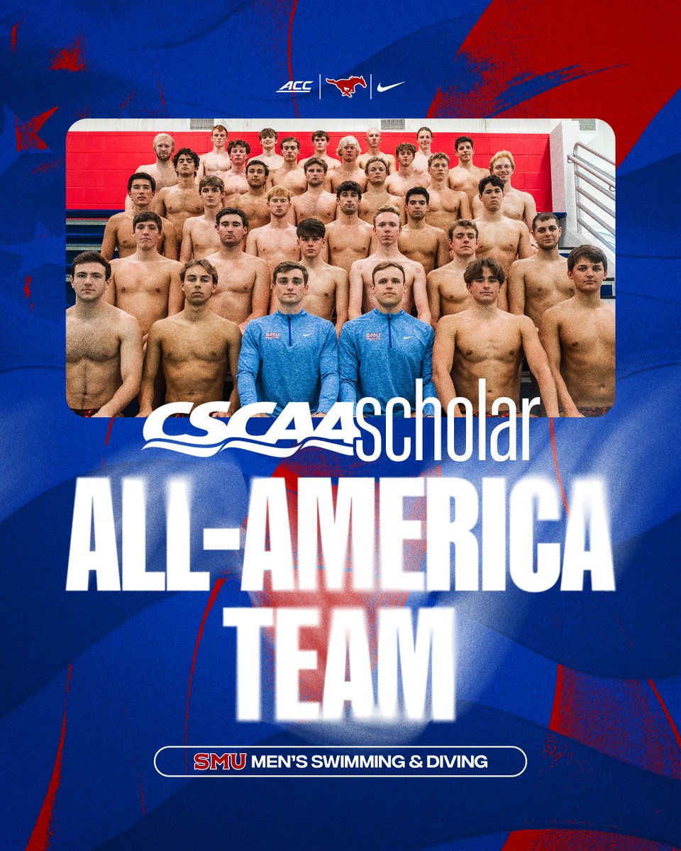 SMUSwimDiveM's tweet image. CSCAA Scholar All-America Team! 📚
Congratulations to our Scholar All-Americans!