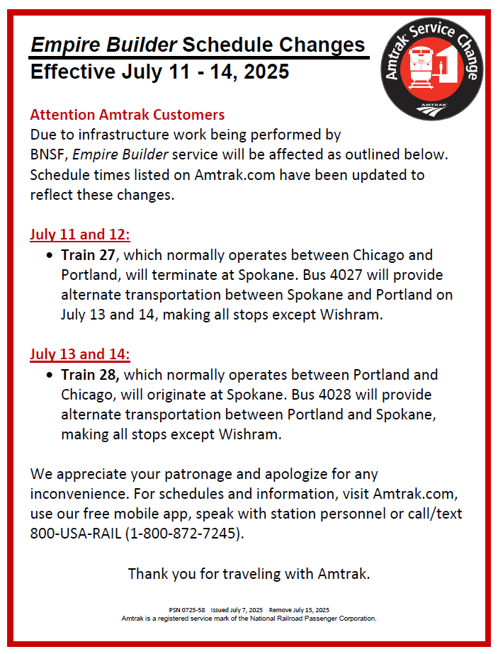 Amtrak Alerts tweet media