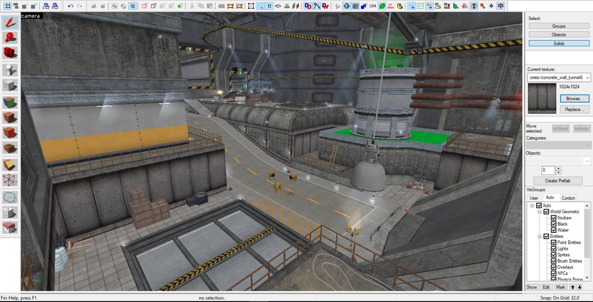 MyFairLadyJane's tweet image. very, very WIP remake of an area you see in both Half-Life, and Opposing Force!💙